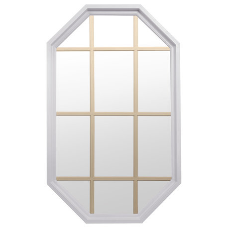 Tall Rambler 4 Season Poly Window With Grille, White, Low-E Insulated Glass