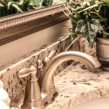 Blue Flower Granite Bathroom Countertops