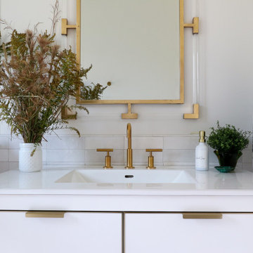 Green & Glam Guest Bathroom