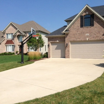 Frank M's Pro Dunk Gold Basketball System on a 45x25 in Naperville, IL