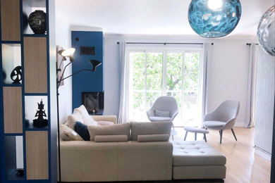 Idées déco pour un salon contemporain.