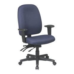 Dual Function Blue Ergonomic Office Chair - Office Chairs