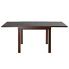 Cortesi Home Anderson Expanding Dining Table, Walnut Finish