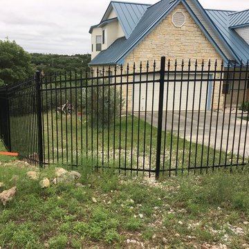 Montage fence 6 rails and slide gate with operator