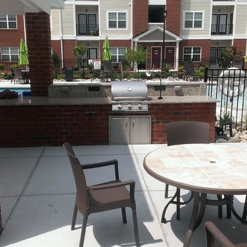 Apartment Complex Pergola