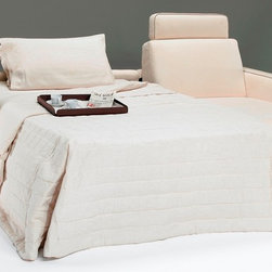 Natuzzi Editions Contemporary Leather Sectional Sofa Bed B764 - Sectional Sofas