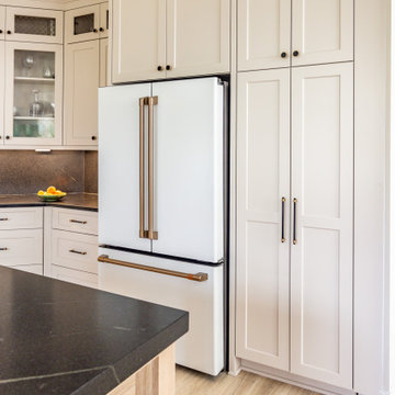 White Oak, Black Accents and Accessible Beige Cabinetry