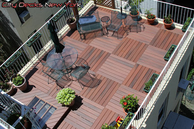 Trendy patio photo in New York