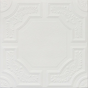 19.6"x19.6" Styrofoam Glue Up Ceiling Tiles R28 Ultra Pure White Behr Satin