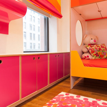 Ella's Room: Maximized Storage in a Custom Color Palette