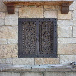 ACC-012 Custom Iron Fireplace Screens - Fireplace Screens