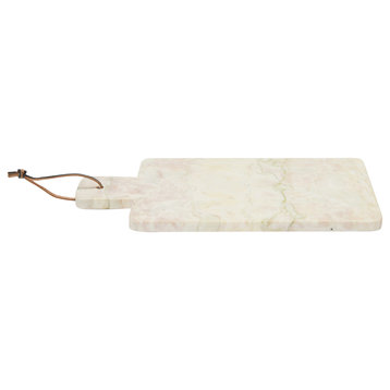 Sage Marble Cutting Board/Tray With Leather Tie, Rectangle