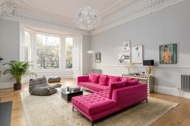 Inspiration for a living room in Edinburgh.