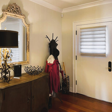 Hunter Douglas Vignette Roman Shades for Entry Door | Amazing Blinds by Armi
