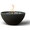 Basin Tabletop Fire Bowl, Can of Pure Fuel Stonecast White