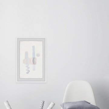 "Evanescent Grey" Framed Painting Print
