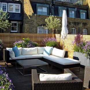 Contemporary roof terrace, Marylebone, London