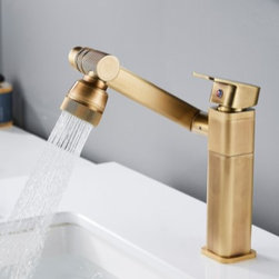 Antique Brass Multi-function Rotatable Mixer Bathroom Sink Faucet FA0298 - Bathroom Sink Faucets