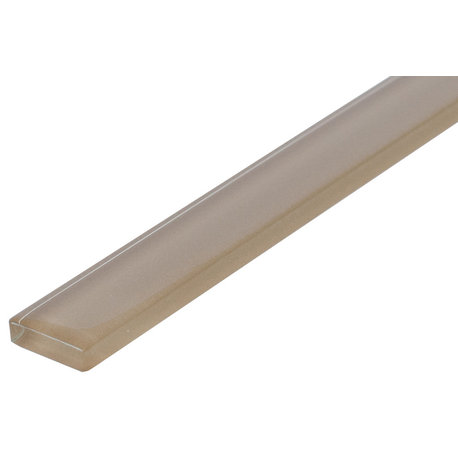 1"x12" Crystal Glass Liner, Set Of 10, Dune