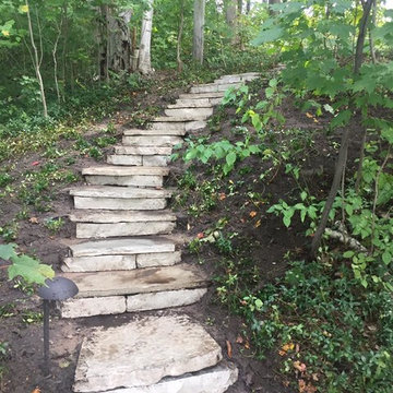 Woodland Steps overlooking Little Traverse Bay, MI