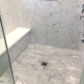 Marble Inspired Restrooms