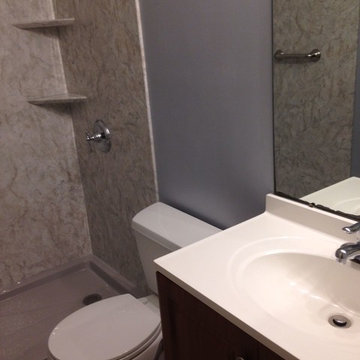 TUB TO SHOWER CONVERSION & BATH REMODEL - FRANKLIN PARK, NEW JERSEY