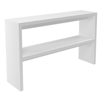 white acrylic console table