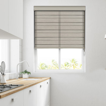 Light Filtering Zebra Blinds - Combi Alberta
