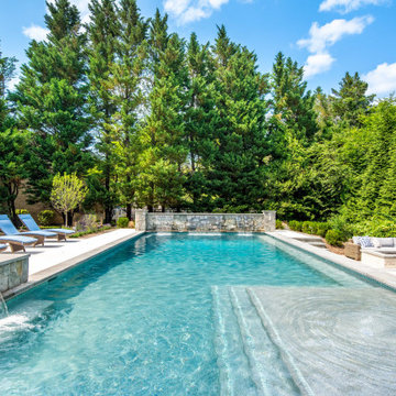 Custom Pool & Fire Pit in McLean