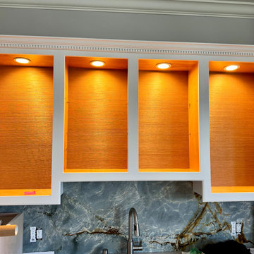 Cabinet Makeover with Premium Wallpaper Application