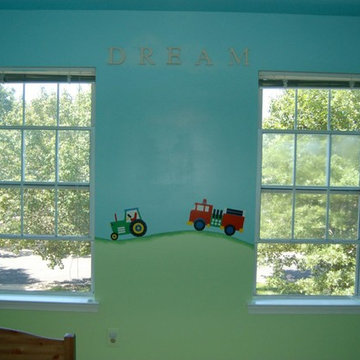 Kid's transportation and train room