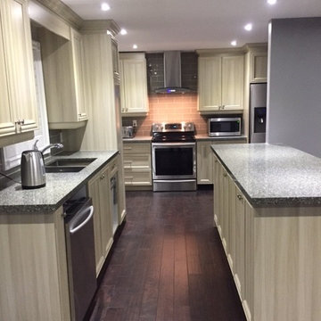 Main floor renovation including removing a bearing wall and full kitchen remodel