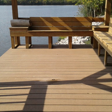Two boat docks and three decks power washed / stained Greenville Illinois 62246