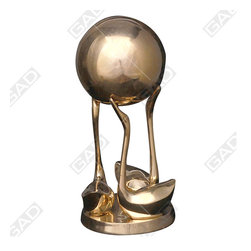 BALL ON 3 SWAN RALLY GOLD POLISHED - Home Accessories & Decor