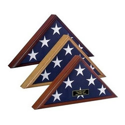 Spartacraft Veteran Flag Display Case -Cherry - Products