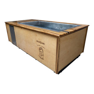 46 In-line Custom Zebra Wood Ice Bath - Los Angeles - by BlueCube Ice ...