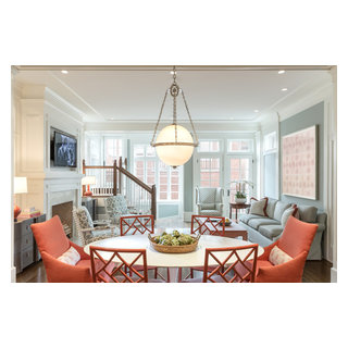 Lincoln Park Home - Transitional - Living Room - Chicago - by Jessica ...