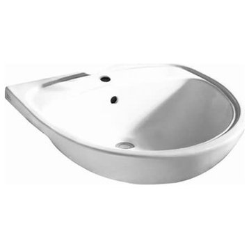 American Standard 9960.803 Mezzo 22" Drop In Fireclay Bathroom - White
