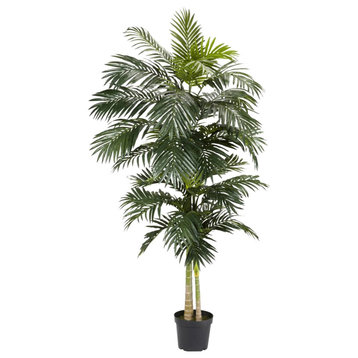 8' Golden Cane Palm Silk Tree