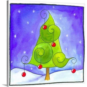 "Christmas Tree" Wrapped Canvas Art Print, 30"x30"x1.5"