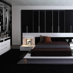 IMPERA MODERN-CONTEMPORARY LACQUER PLATFORM BED - Platform Beds