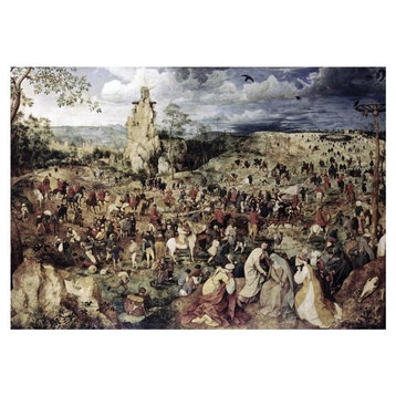 "The Procession to Calvary" Paper Print by Pieter Bruegel the Elder, 32"x23"
