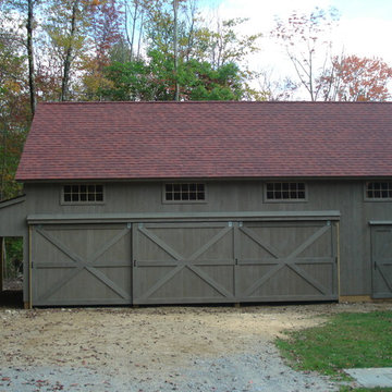 Saltbox Style Pole Barns
