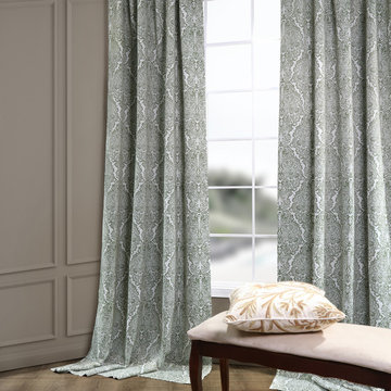 Amara Green Blackout Room Darkening Curtain