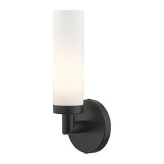 Livex Lighting 10103-04 Aero, 1 Light ADA Wall Sconce, Black