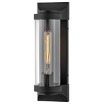 Hinkley - Hinkley 29060TK-LL Pearson - 1 Light Medium Outdoor Wall in Traditional - Take the indoor style of statement sconces outsidePearson 1 Light Medi Textured Black Clear *UL: Suitable for wet locations Energy Star Qualified: n/a ADA Certified: n/a  *Number of Lights: 1-*Wattage:60w Incandescent bulb(s) *Bulb Included:No *Bulb Type:Incandescent *Finish Type:Textured Black