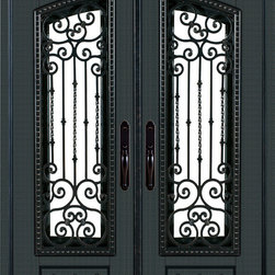 Neo-Classical Double Entry Doors - Front Doors