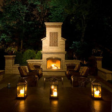 basement fireplace