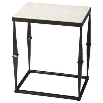Butler Metalworks Iron & Marble Side Table