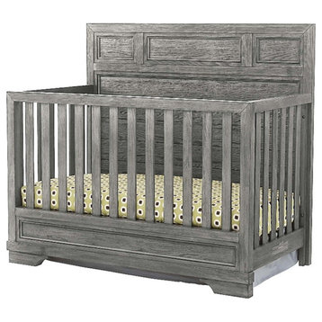 Westwood Design Foundry Traditional Wood Convertible Crib in Brushed Pewter